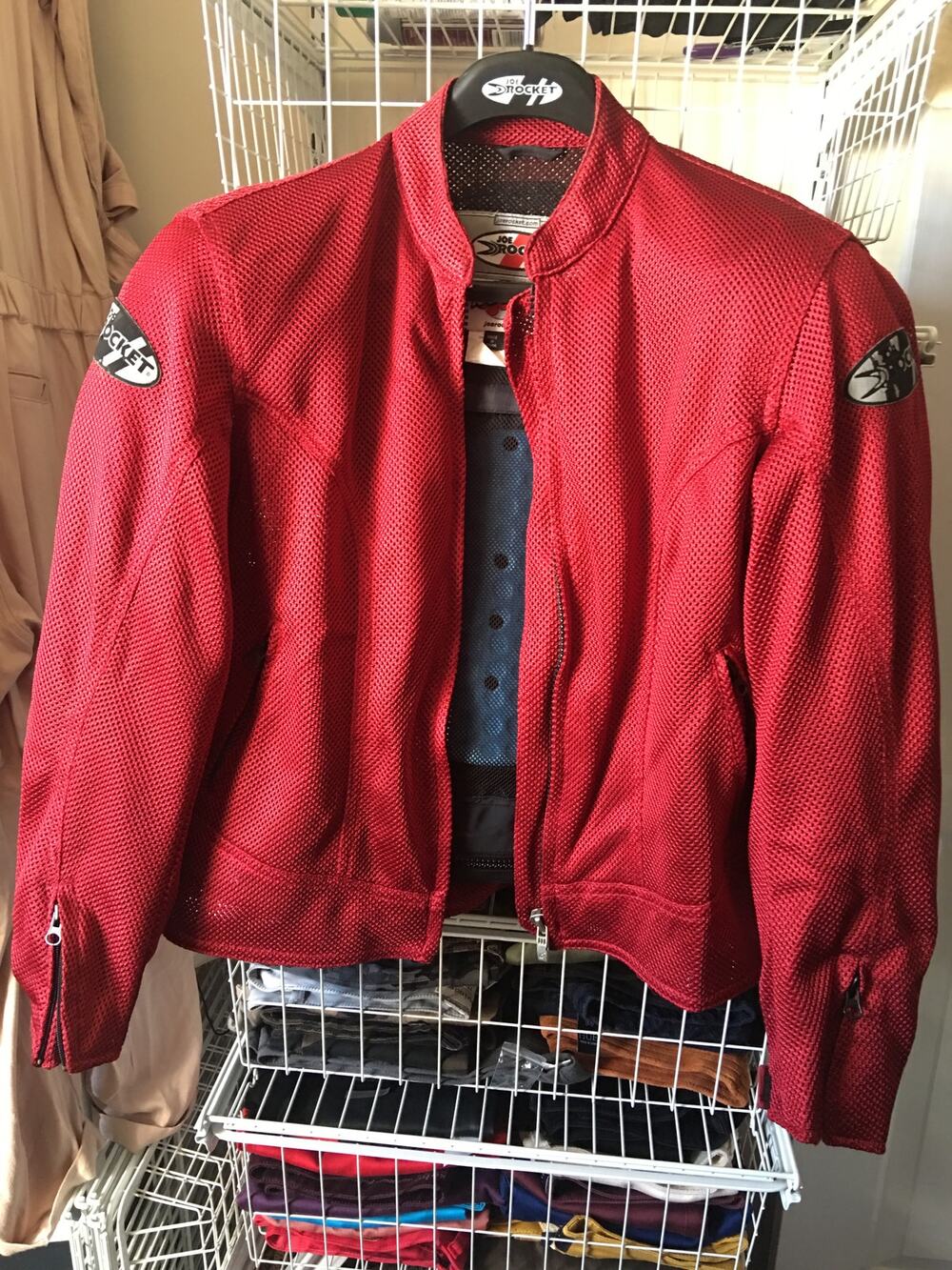 Joe Rocket Cleo Mesh Motorcycle Jacket - Women Large Wine